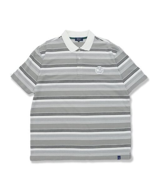 【大きいサイズ】アーノルドパーマー/Arnold Palmer マルチボーダー 半袖ポロシャツ