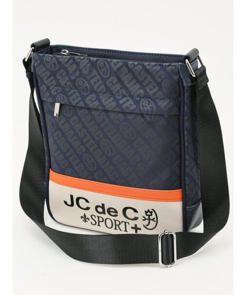 【大きいサイズ】カステルバジャック/CASTELBAJAC 帆布プリント ショルダーバッグ