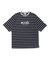 【大きいサイズ】シナコバ/SINA COVA 綿ボーダー クルーネック 半袖Tシャツ