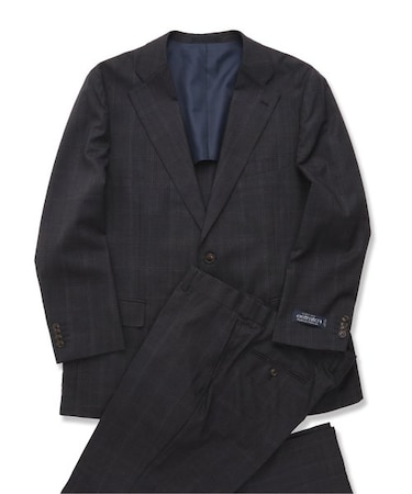【大きいサイズ】グランバック/GRAND-BACK ウール100% 2ボタン2ピーススーツ 千鳥
