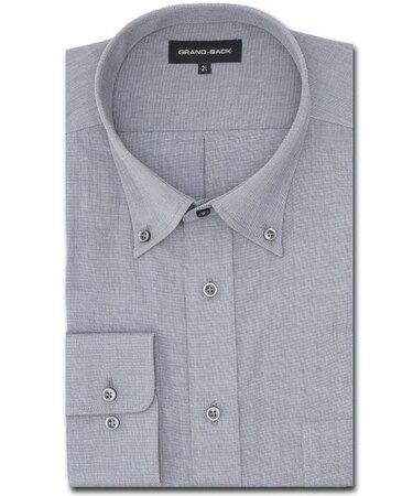【大きいサイズ】グランバック/GRAND-BACK 形態安定 ボタンダウン長袖シャツ