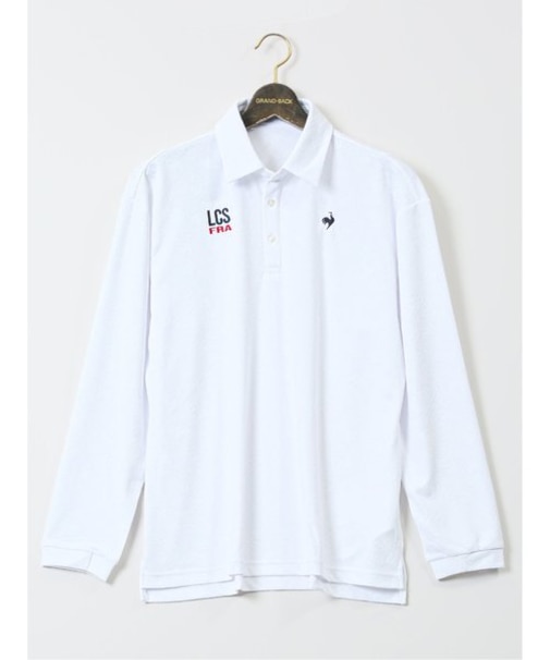 【大きいサイズ】ルコックスポルティフ ゴルフ/le coq sportif GOLF ジャガード総柄 長袖ポロシャツ
