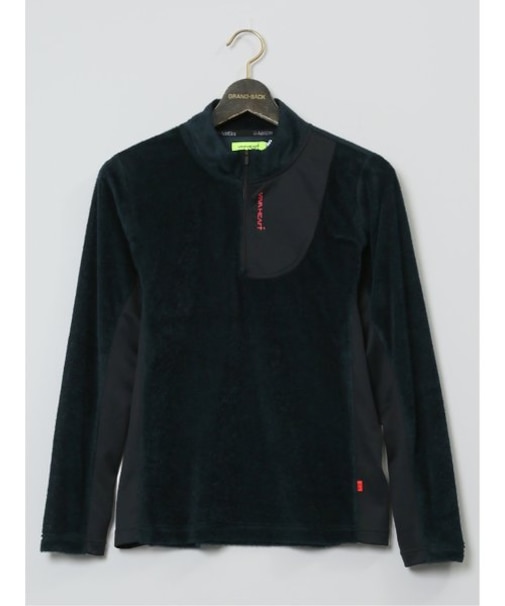 【大きいサイズ】ビバハート/VIVA HEART 起毛 ハーフアップ 長袖Tシャツ