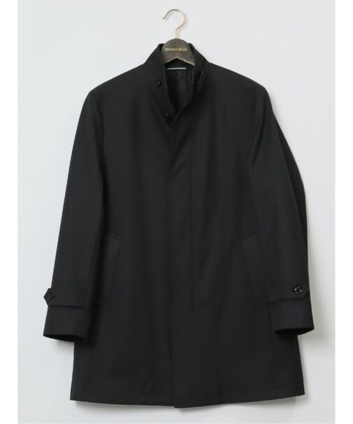 【大きいサイズ】グランバック/GRAND-BACK スダンドカラー ボンディングコート