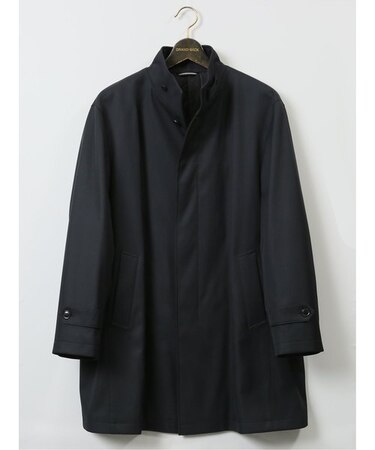 【大きいサイズ】グランバック/GRAND-BACK スダンドカラー ボンディングコート