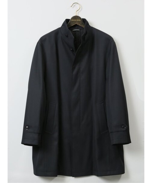 【大きいサイズ】グランバック/GRAND-BACK スダンドカラー ボンディングコート