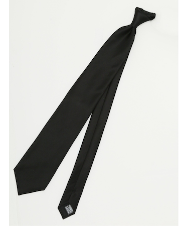 【大きいサイズ】スーティスト/SUITIST シルク フォーマルネクタイ 8.5cm幅 黒朱子