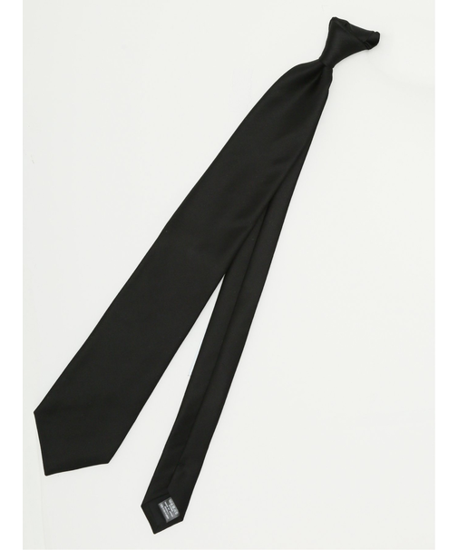 【大きいサイズ】スーティスト/SUITIST シルク フォーマルネクタイ 8.5cm幅 黒朱子