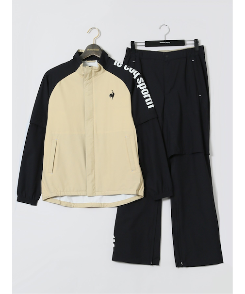 【大きいサイズ】ルコックスポルティフ ゴルフ/le coq sportif GOLF レインウェア 上下セット