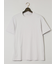 【大きいサイズ】ジム/GIM プラチナフェイスコットン スロープネック半袖Tシャツ