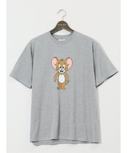 【大きいサイズ】トムとジェリー 両面プリント クルーネック半袖Ｔシャツ