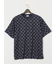 【大きいサイズ】クリアリー/CREALY 吸汗速乾 総柄 クルーネック半袖Tシャツ