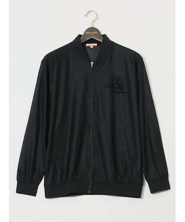 【大きいサイズ】カステルバジャック/CASTELBAJAC フロッキープリント フルジップアウター