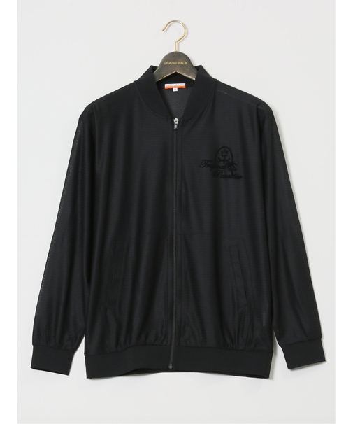 【大きいサイズ】カステルバジャック/CASTELBAJAC フロッキープリント フルジップアウター