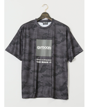 【大きいサイズ】アウトドアプロダクツ/OUTDOOR PRODUCTS ドライメッシュ クルーネック半袖Tシャツ