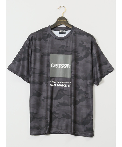 【大きいサイズ】アウトドアプロダクツ/OUTDOOR PRODUCTS ドライメッシュ クルーネック半袖Tシャツ