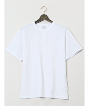 【大きいサイズ】ジェーイーモーガンロングジョーンズ/JEMORGAN LONG JOHNS ワッフル ヘンリー半袖Tシャツ