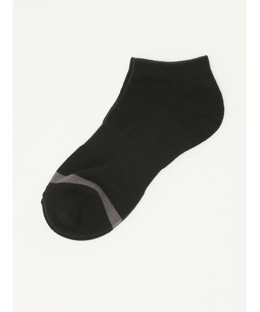 【大きいサイズ】グランバック/GRAND-BACKストレッチ抗菌防臭 ピンボーダー 底パイル アンクルソックス