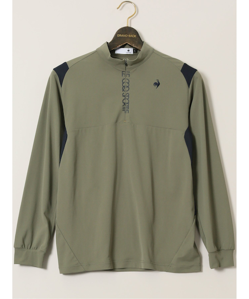 【大きいサイズ】ルコックスポルティフ ゴルフ/le coq sportif GOLF ハーフジップ 長袖Tシャツ