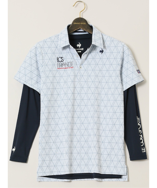 【大きいサイズ】ルコックスポルティフ ゴルフ/le coq sportif GOLF 長袖インナー付き 半袖ポロシャツ