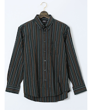 【大きいサイズ】ポロ・ビーシーエス/POLO BCS 綿ビエラ 起毛ストライプ ボタンダウン長袖シャツ