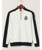 【大きいサイズ】シナコバ/SINA COVA 裏毛 ハーフジップ 長袖プルオーバー