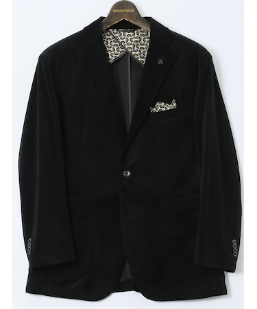 【大きいサイズ】ジーステージ/G-stage ストレッチコール 2ボタンジャケット(セットアップ可能)