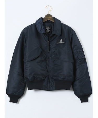 【大きいサイズ】バレーアパレル/Valley Apparel 衿付き フライトナイロンジャケット