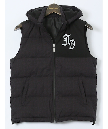 【大きいサイズ】カステルバジャック/CASTELBAJAC フード脱着 ダウンベスト