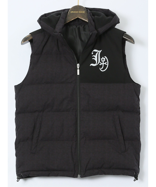 【大きいサイズ】カステルバジャック/CASTELBAJAC フード脱着 ダウンベスト