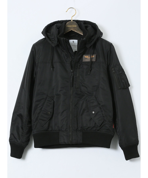 【大きいサイズ】バレーアパレル/Valley Apparel フード脱着 フライトナイロンジャケット