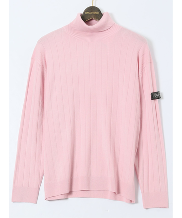 【大きいサイズ】ジーステージ/G-stage ジーヒート ワイドリブ タートルニット