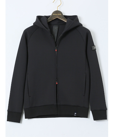 【大きいサイズ】ジーステージ/G-stage キルティング風 フルジップパーカー(セットアップ可能)