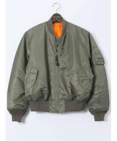 【大きいサイズ】バレーアパレル/Valley Apparel MA-1 フライトナイロンジャケット