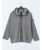 【大きいサイズ】ジーステージ/G-stage ウォッシャブル ミラノリブ フルジップパーカー(セットアップ可能)