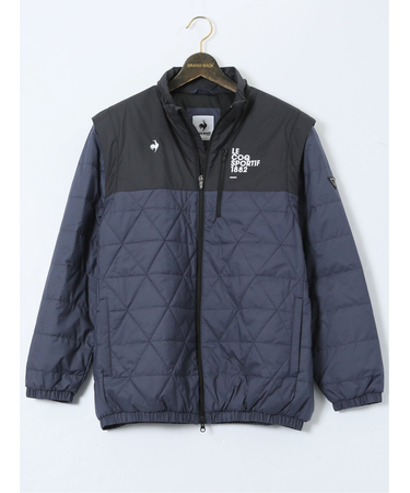 【大きいサイズ】ルコックスポルティフ ゴルフ/le coq sportif GOLF 袖ディタッチャブル 2WAY 中綿ブルゾン