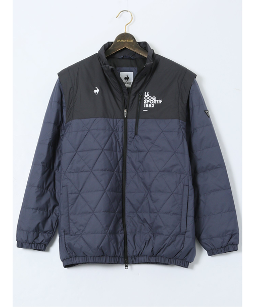 【大きいサイズ】ルコックスポルティフ ゴルフ/le coq sportif GOLF 袖ディタッチャブル 2WAY 中綿ブルゾン