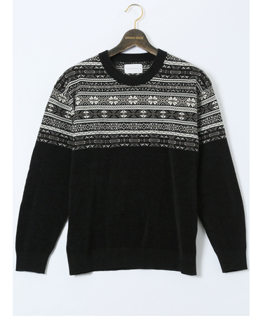 【大きいサイズ】エアロポステール/AEROPOSTALE モールジャガード クルーニット