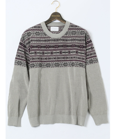 【大きいサイズ】エアロポステール/AEROPOSTALE モールジャガード クルーニット