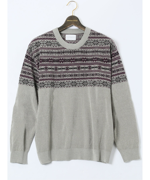 【大きいサイズ】エアロポステール/AEROPOSTALE モールジャガード クルーニット