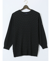 【大きいサイズ】ジーステージ/G-stage ストレッチ ウォッシャブル ブリスター クルーニット