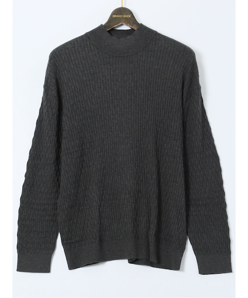 新品　vince カシミヤ　リブタートル ニット リブニット カシミヤタートル vince. ヴィンス カシミア タートルネック リブニット 五分袖 グレー 専用