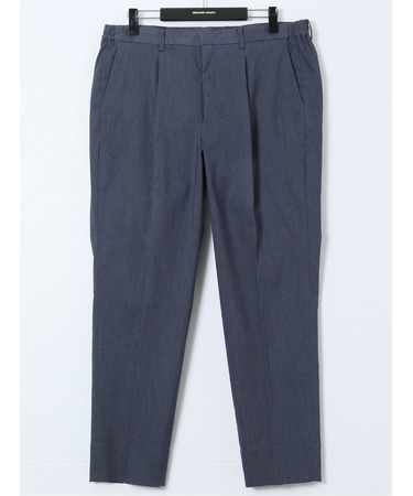 【大きいサイズ】グランバック/GRAND-BACK ストレッチ デニム調 ワンタックスラックス