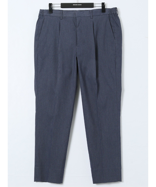 【大きいサイズ】グランバック/GRAND-BACK ストレッチ デニム調 ワンタックスラックス