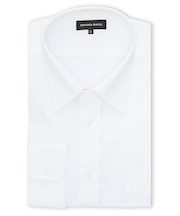 【大きいサイズ】グランバック/GRAND-BACK 綿100% 形態安定 セミワイドカラー長袖シャツ