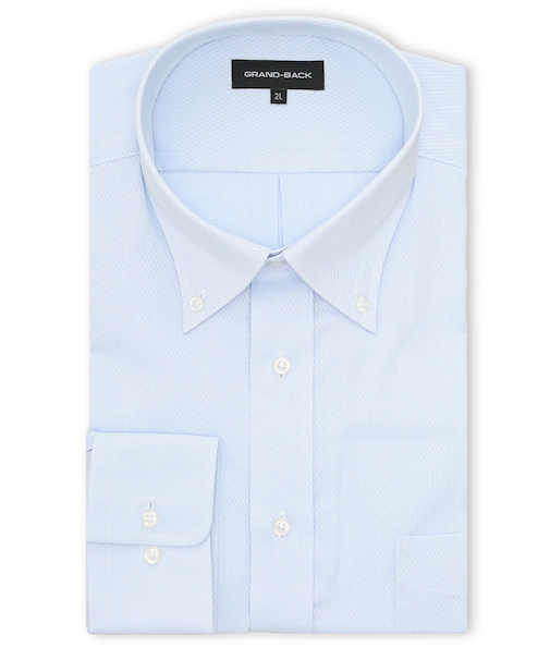【大きいサイズ】グランバック/GRAND-BACK 形態安定 ボタンダウン長袖シャツ