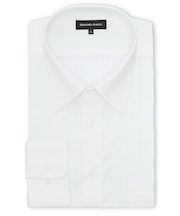 【大きいサイズ】グランバック/GRAND-BACK 綿100% 形態安定 セミワイドカラー長袖シャツ