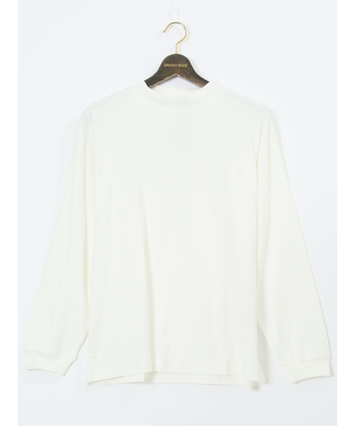 【大きいサイズ】ルイシャブロン/LOUIS CHAVLON 綿ピーチスムース ハイネック長袖Tシャツ