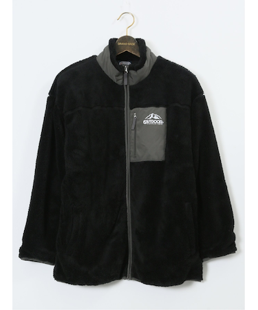 【大きいサイズ】アウトドアプロダクツ/OUTDOOR PRODUCTS ボアフリース フルジップ スタンドジャケット