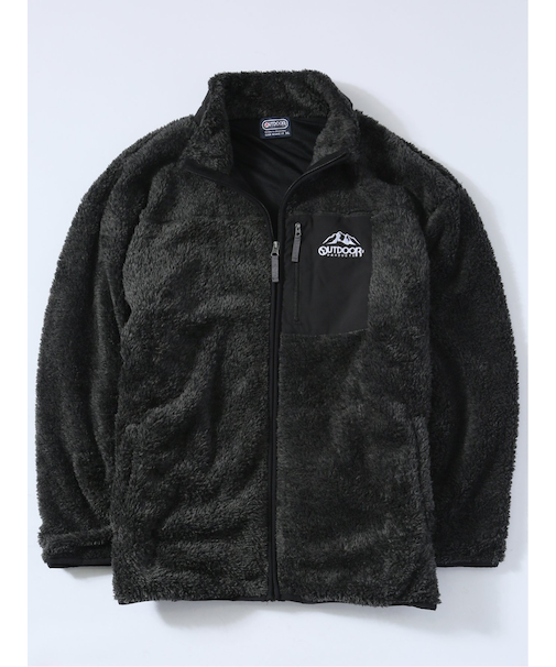 【大きいサイズ】アウトドアプロダクツ/OUTDOOR PRODUCTS ボアフリース フルジップ スタンドジャケット